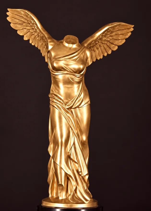 Golden statuette marking the Lasker Award 2024 nomination
